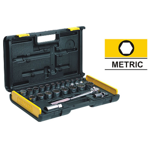 26PC 1/2 Drive Metric 12 Point Socket Set